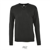 SOL's Men's V-Neck Sweater Galaxy L410 - Black - S