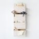 3 Sprouts - Porte-manteau de porte - Rangement suspendu - Organisateur - Porte-vêtements - Idéal pour chambre d'enfant, Terrazzo - Crème