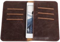 Best Cases Mocca Pull-up Medium Pu portemonnee wallet voor Huawei Ascend Y511