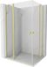 Mexen Mist Duo cabine de douche battante 115 x 85, transparent, or brossé