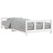 vidaXL Kinderbedframe - 90x190 cm - Massief Grenenhout - Wit