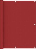 vidaXL Balkonscherm 120x500 cm Oxford stof rood
