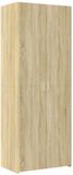 vidaXL Hoge kast 70x42,5x185 cm bewerkt hout sonoma eikenkleurig