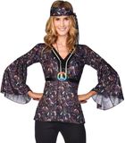 Amscan Regenboog Peace Ketting Hippie Kostuum Accessoire Kleurrijk 43 cm