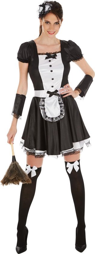 Tectake dressforfun - vrouwenkostuum sexy dienstmeisje L - verkleedkleding kostuum halloween verkleden feestkleding carnavalskleding carnaval feestkledij partykleding - 301062