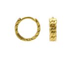 Karma Aumentum Karma Oorringen Hinged Hoops Chain 10 mm Goud