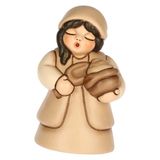 THUN - Kruidenhandelaar beige van keramiek, 4,9 x 4,6 cm, hoogte 7,9 cm, collectie kerststal Classico
