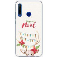 Huawei Honor 20 Lite Beschermende Siliconen Case Lichtgevend Rendier