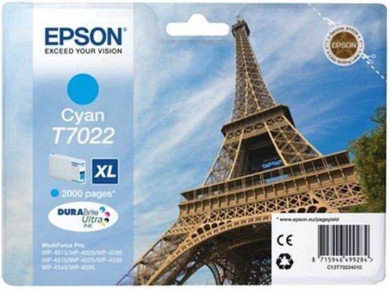 Epson T7022XL - Inktcartridge / Cyaan
