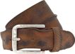 Vanzetti Leren Riem Denim Love 40mm Full Leather Belt W95 Cognac Bruine