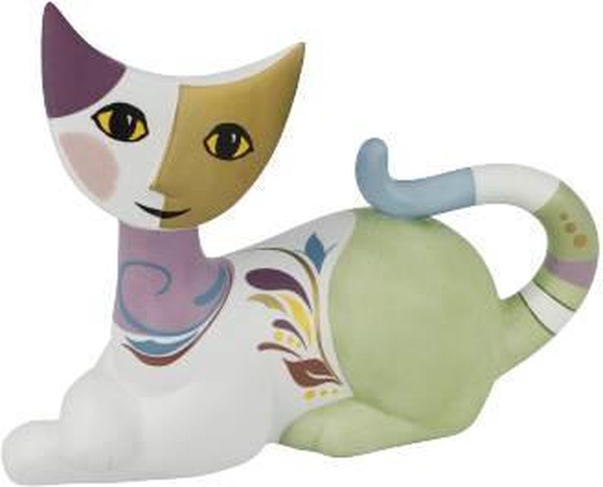 Rosina Wachtmeister Figuur, porselein, kleurrijk, 18,5 x 6,5 x 14 cm