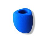 cyclingcolors Driehoek popfilter microfoon audio spons winddicht schuimfilter, blauw