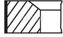 Mahle Original 082 72 N0 zuigerring set