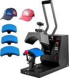VEVOR Warmte Persmachine Transferpers Cap Hittepers Hittepers 21.5x10CM 4 Verwarmingskussens Sublimatie Transfer