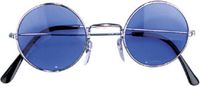 Widmann Party zonnebril Hippie Flower Power Sixties blauw
