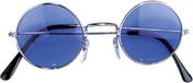 Widmann Party zonnebril Hippie Flower Power Sixties blauw