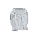 DKD Home Decor Bloempot grijs cement (18 x 17 x 21 cm)