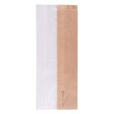 250 Eco 'Corner Window' 250 stuks sandwichzakken met venster 40 g/m2 12 + 6 x 30 cm Natural Kraft