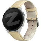 Bandz Bracelet cuir effet crocodile Garmin Forerunner 165 (beige)