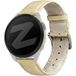 Bandz Bracelet cuir effet crocodile Garmin Forerunner 165 (beige)