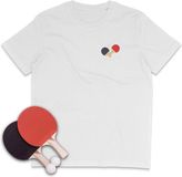 Stanley/Stella T-shirt Unisex Tafeltennis Logo Wit - Maat M