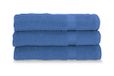Vork Gabel Set van 3 gezichtshanddoeken, badstof van puur katoen, hydrofiel, 60 x 100 cm, elektrisch blauw