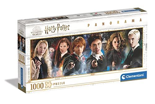Clementoni 39639 Harry Potter panorama-puzzel, 1000 stukjes, voor volwassenen en kinderen vanaf 14 jaar