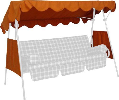 Angerer 804/11 zonnedak voor schommelbank PE-weefsel, 200 x 120 cm, terracotta