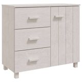 VidaXL Dressoir HAMAR, wit, 90x40x80 cm, massief grenenhout