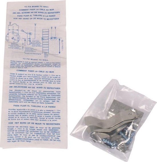 Winmau Dartbord Ophangset - Metaal - 8717931928434