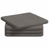 vidaXL - Zitkussens - 4 stuks - Corduroy stof - Lichtgrijs - 40 x 40 x 3 cm