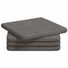 vidaXL - Zitkussens - 4 stuks - Corduroy stof - Lichtgrijs - 40 x 40 x 3 cm