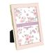 Laura Ashley Roze emaille fotolijst 12,7 x 17,8 cm gouden metalen rand met ezel voor toonbank, tafel, boekenkast, wanddecoratie, fotogalerij