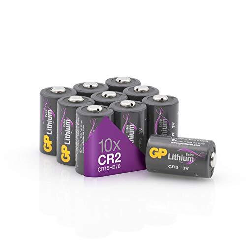 GP Batteries Extra Lithium batterijen CR2 3V batterij CR17355 - 10 stuks, in plasticvrije verpakking