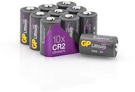 GP Batteries Extra Lithium batterijen CR2 3V batterij CR17355 - 10 stuks, in plasticvrije verpakking