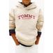 Tommy Hilfiger Garçon Sweat à capuche Monotype Print Gulf Sand Taille : 16Y