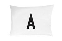 Design Letters Kussensloop A-Z (70x50) A, Wit, Eenmaat