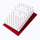 Kaart Lifestyle Kaart voor Valentijnsdag - Harten - 11,6 x 16,6 cm