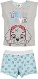 Paw Patrol Shortama - Team Sky - Grijs - 98 - Baby Unisex
