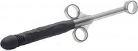 Master Series Jizz Shooter Silicone Dildo Lube Launcher - Black