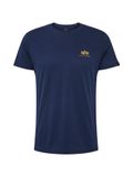 ALPHA INDUSTRIES Petit Logo Basic T gebreid heren, marineblauw (New Navy)