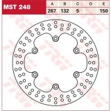 TRW MST248 Remschijf voor Yamaha FZ vooras, achteras en andere motorfietsen
