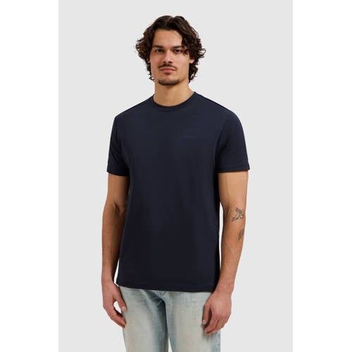 Pure Path T-shirt met backprint donkerblauw