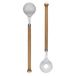 Sagaform Nature couverts à salade bois inox 31 cm set de 2