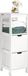 SoBuy badmeubel, badkast met voetjes, commode, badkamerkast, wit