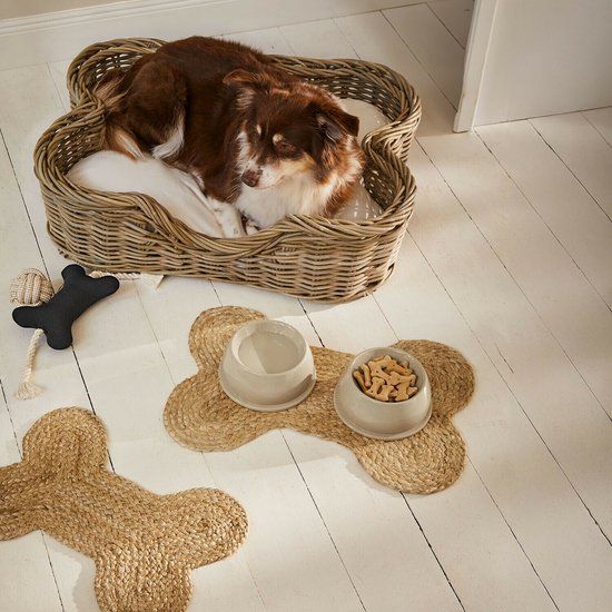 LOBERON Voerbakje set van 2 Kireva beige