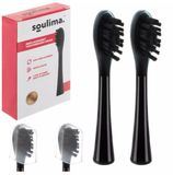 Soulima Brosses de remplacement noires 2 pièces