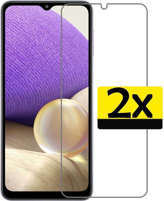 LUQ Screenprotector voor Samsung Galaxy A32 5G - 2 stuks - Blauw filter glas