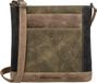 Hide & Stitches Himalaya Schoudertas Dames - Crossbodytas met verstelbare schouderband - Tas van 100% Leder - Olijfgroen