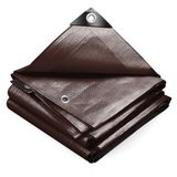 VOUNOT Waterdicht afdekzeil voor buiten, 2 x 3 m, bruin